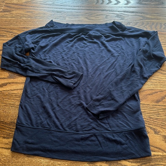 Athleta Tops - Athleta studio Barre sweatshirt navy size small